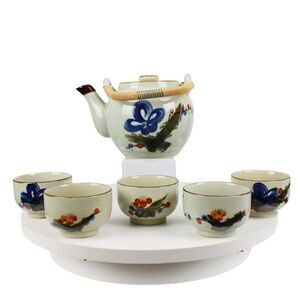 Japanese Tea Set Otagiri Traditional Mid Century Modern Vintage 70s or 80s